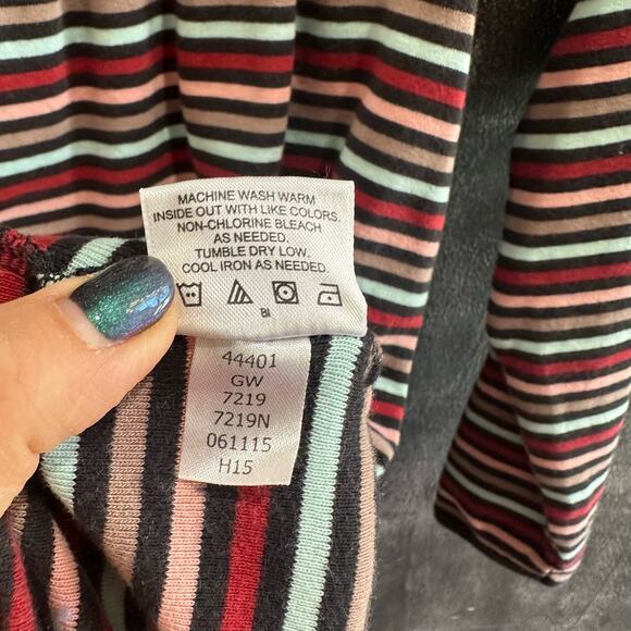 Hanna Andersson Striped Dress Long Sleeves 100% Cotton Size 140cm 10Y - Picture 6 of 6